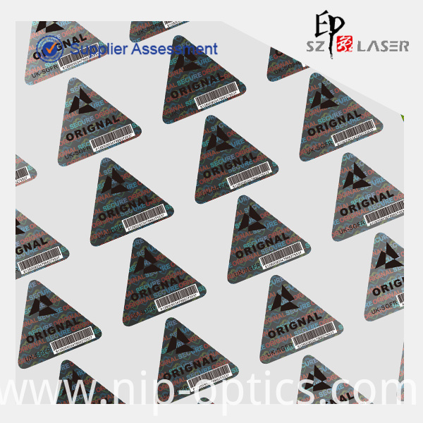 triangle holoogram sticker triangle holoogram sticker